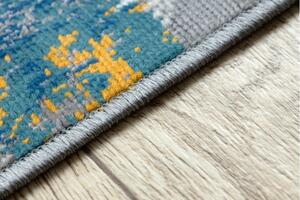 Makro Abra Moderní kusový koberec GINA 21241451 Abstraktní modrý / béžový / šedý Rozměr: 80x150 cm