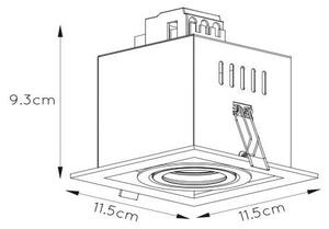 Lucide 09926/01/30 - Podhledové svítidlo CHIMNEY 1xGU10/50W/230V