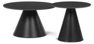 Set dvou konferenčních stolků CT-F4118 BK keramický, mramor