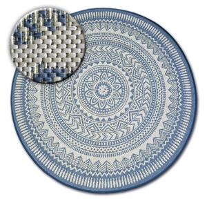 Balta Kulatý koberec Sisal FLAT 48695/591 modrý Rozměr: průměr 120 cm
