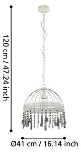 Eglo 43587 - Lustr na lanku STEELEVILLE 1xE27/40W/230V