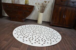 Balta Kulatý koberec Sisal FLAT 48715/768 krémový Rozměr: průměr 120 cm