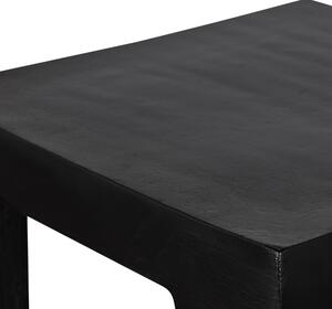 Hoorns Černý kovový odkládací stolek Wembo 34 x 34 cm