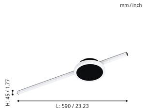 Eglo 99608 - LED Stropní svítidlo SARGINTO 1xLED/6,3W/230V + 1xLED/5,4W