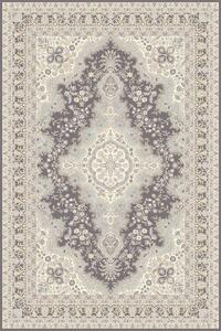 Klasický vlněný koberec Agnella Isfahan Almas Antracit šedý Rozměr: 240x340 cm