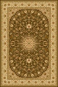 Klasický vlněný koberec Agnella Isfahan Segowia Jasny Khaki zelený Rozměr: 240x340 cm