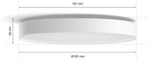 Philips - LED Stmívatelné stropní svítidlo Hue ENRAVE XL LED/48W/230V bílá + DO