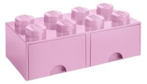 Růžový úložný box LEGO® Storage 25 x 50 cm