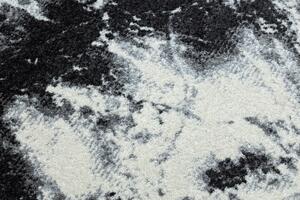 Makro Abra Moderní kusový koberec KAKE 25817657 Mramor černý / bílý Rozměr: 80x150 cm