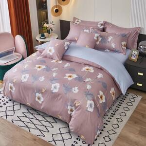 3 dílné povlečení Krepové polycotton Nela starorůžová 200x140cm+90x70cm TiaHome