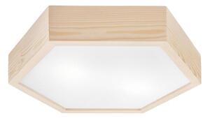 Stropní svítidlo HEX NATURAL 2xE27/60W/230V pr. 43 cm borovice