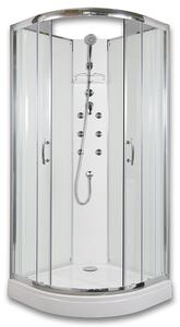 Arttec BRILIANT NEW - masážní sprchový box model 4 clear