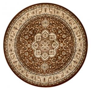 Makro Abra Kulatý koberec klasický ROYAL ADR 521 hnědý Rozměr: průměr 120 cm