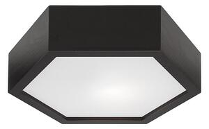Stropní svítidlo HEX 1xE27/60W/230V pr. 32 cm borovice černá