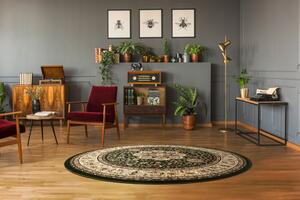 Makro Abra Kulatý koberec klasický ROYAL ADR 521 zelený Rozměr: průměr 120 cm