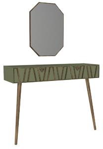 Hanah Home Toaletní stolek Forest Aynali 120 cm hnědý/zelený