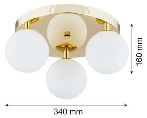Argon 1413 - Koupelnové stropní svítidlo FLAVIO 3xE14/7W/230V IP44