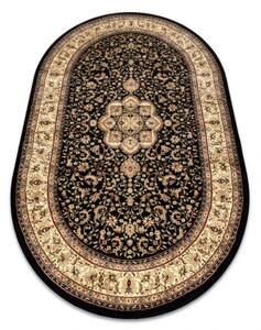 Makro Abra Oválný koberec ROYAL ADR 521 Klasický černý Rozměr: 150x250 cm