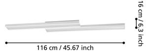 Eglo 32164 - LED RGBW Stmívatelné stropní svítidlo SALITERAS-C LED/24W/230V bílá