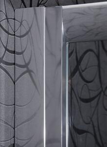 Arttec KLASIK 80 x 110 cm Chinchila - sprchová zástěna čtvrtkruhová asymetrická