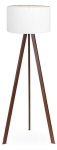 Stojací lampa AYD 1xE27/60W/230V bílá/hnědá