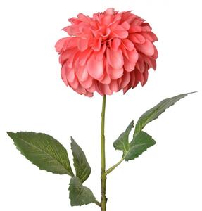 Umělá květina růžová jiřina Dahlia – 63 cm