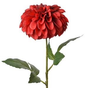 Umělá květina červená jiřina Dahlia – 63 cm