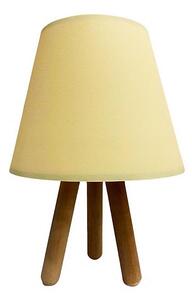 Stolní lampa WOOD 1xE27/60W/230V krémová