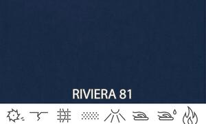Kontinentální postel 140 cm Piranno (tmavě modrá riviera) (s úložným prostorem). 1044289