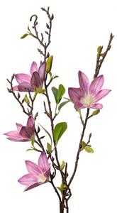 Velká umělá květina růžová magnolie hvězda – 84 cm