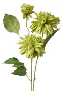 Velká umělá květina zelená jiřina – 70 cm