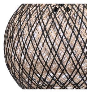 Lustr na lanku JUTE 1xE27/60W/230V černá