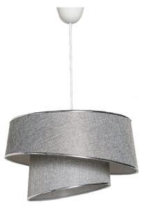Lustr na lanku BARETTE 1xE27/60W/230V stříbrná/lesklý chrom