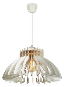 Lustr na lanku 1xE27/60W/230V bílá pr. 39 cm
