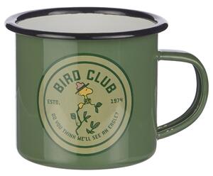 PEANUTS Hrnek smaltovaný "Bird Club" 380 ml - zelená
