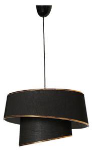 Lustr na lanku BARETTE 1xE27/60W/230V černá/měděná