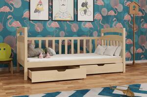 Dětská postel se šuplíky TAKANO - 70x160, borovice