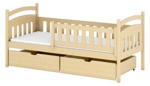 Dětská postel se šuplíky TAKANO - 70x160, borovice