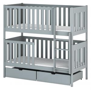 Dětská postel se šuplíky KARIN - 70x160, šedá