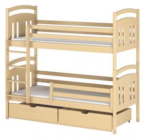 Dětská postel se zábranami IRENA - 70x160, borovice
