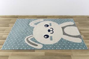 Makro Abra Dětský kusový koberec EMILY KIDS 2322A Králíček modrý Rozměr: 160x230 cm