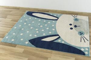 Makro Abra Dětský kusový koberec EMILY KIDS 2323A Králíček modrý Rozměr: 160x230 cm