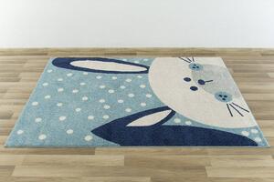 Makro Abra Dětský kusový koberec EMILY KIDS 2323A Králíček modrý Rozměr: 160x230 cm