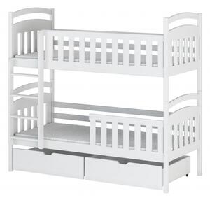 Patrová postel se šuplíky KARMEN - 70x160, bílá
