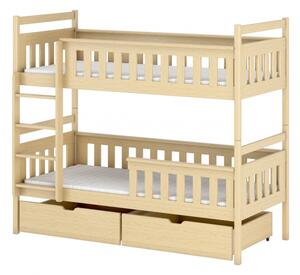 Dětská postel se šuplíky ANDREA - 70x160, borovice