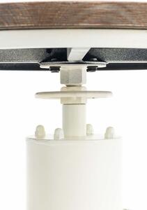 Barový stůl Hydrant - borovice a kov | bílý