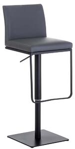 Barová židle Methow - umělá kůže | šedá