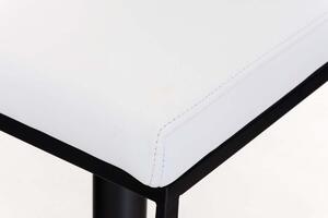 Barová židle Methow - umělá kůže | bílá
