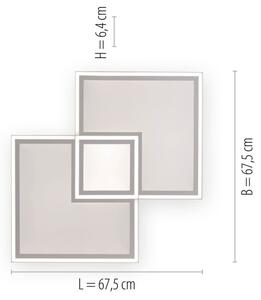 Leuchten Direkt 14855-16-LED Stmívatelné stropní svítidlo EDGING LED/51W/230V+DO