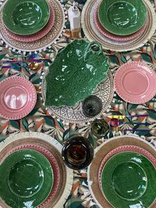 Bordallo Pinheiro Sada polévkových talířů Parodie 4 kusů, zelená, kamenina, 25 cm